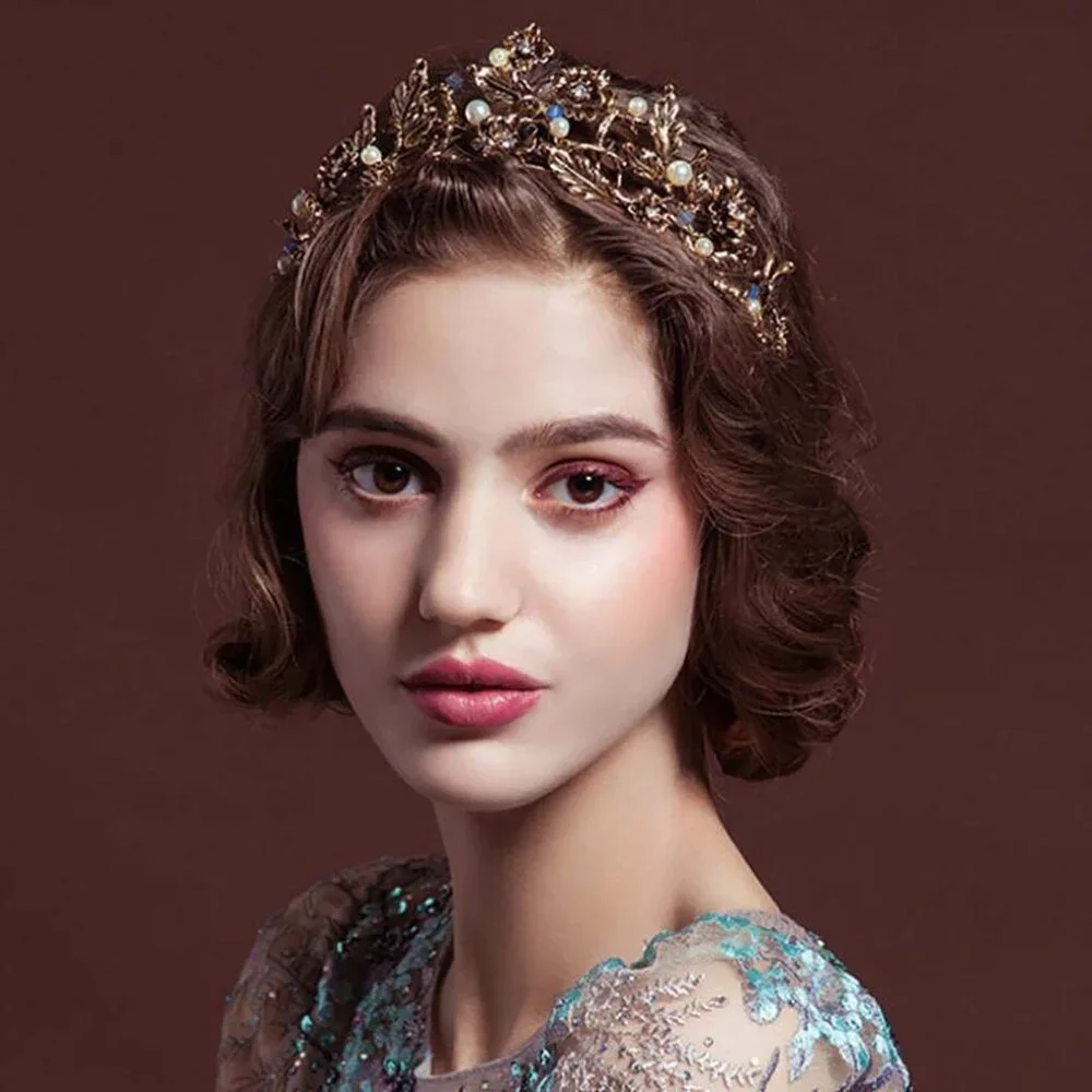 NEW Gold GreekTiara Crown Ethereal Bridal Bride Wedding ✨✨🔥💕💕 Beautiful